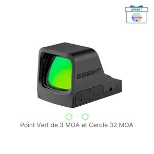 Olight Osight C rouge point vue de côté pour visée rapide et précise