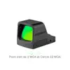 Olight Osight C rouge point vue de côté pour visée rapide et précise