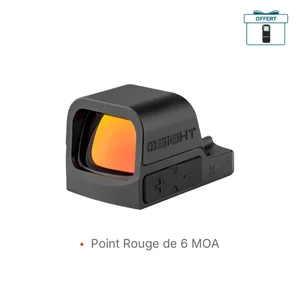 Viseur point rouge Olight Osight K noir de 6 MOA en vue de trois-quarts pour l'acquisition rapide de cible au tir sportif