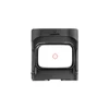 Viseur point rouge holographique noir avec réticule circulaire lumineux pour la chasse et le tir sportif