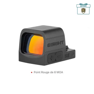 Viseur point rouge Olight Osight SE noir de profil avec lentille réfléchissante 6 MOA pour tir de précision