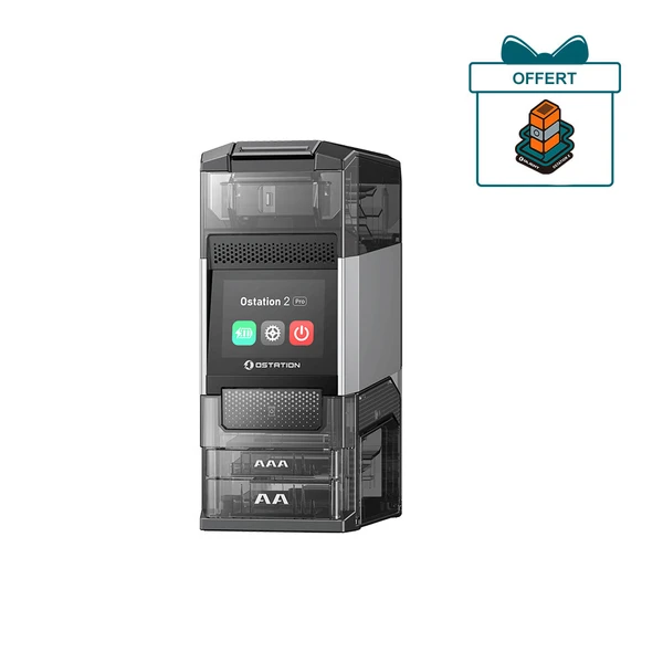 Olight Ostation 2 Pro Station de chargement avec tiroir transparent pour piles AAA et AA.