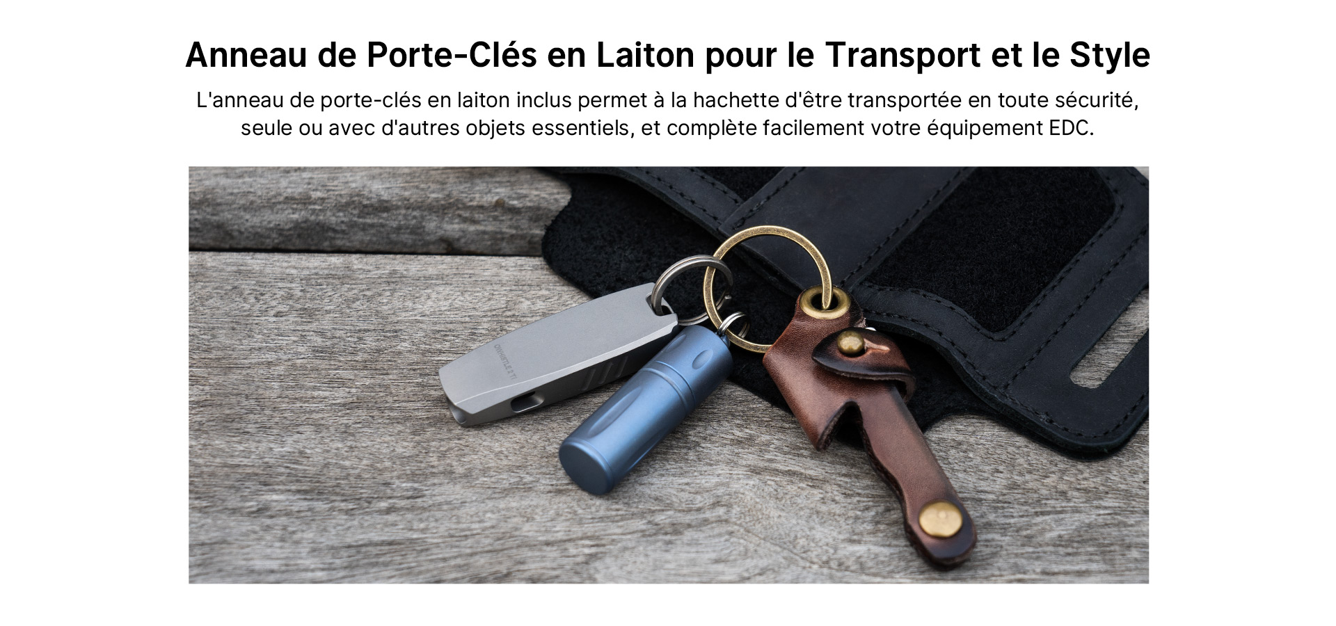Porte-clés Lampe Olight I16 - Laiton, 180 Lumens, étanche IPX8, Rechargeable - Neuf