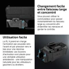 Lampe torche pistolet Olight PL X avec faisceau réglable, activation ambidextre pour gauchers/droitiers