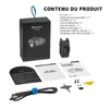 Contenu du produit lampe d'arme Olight PL X GL avec boîte, câble USB-C, manuels et accessoires de montage.