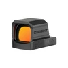 Viseur point rouge fermé Olight Osight SE DPP noir avec lentille réfléchissante orange sur fond blanc