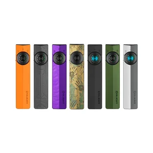 Lampe torche Olight ArkPro Ultra zombie beige et vert de face avec molette de sélection pour EDC et outdoor