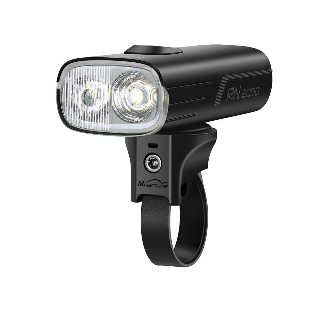 Phare de vélo Magicshine RN 2000, éclairage avant puissant avec LED doubles et batterie longue durée
