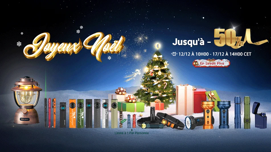Joyeux Noël 2025 : Des Idées Lumineuses pour un Noël Éclatant avec Olight