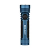 Lampe de poche rechargeable Olight Seeker 4 Pro bleue sur fond blanc