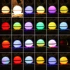 Boules lumineuses LED multicolores sur neige, 24 affichages différents.