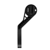 Support de compteur vélo noir déporté sur fond blanc pour guidon VTT ou route