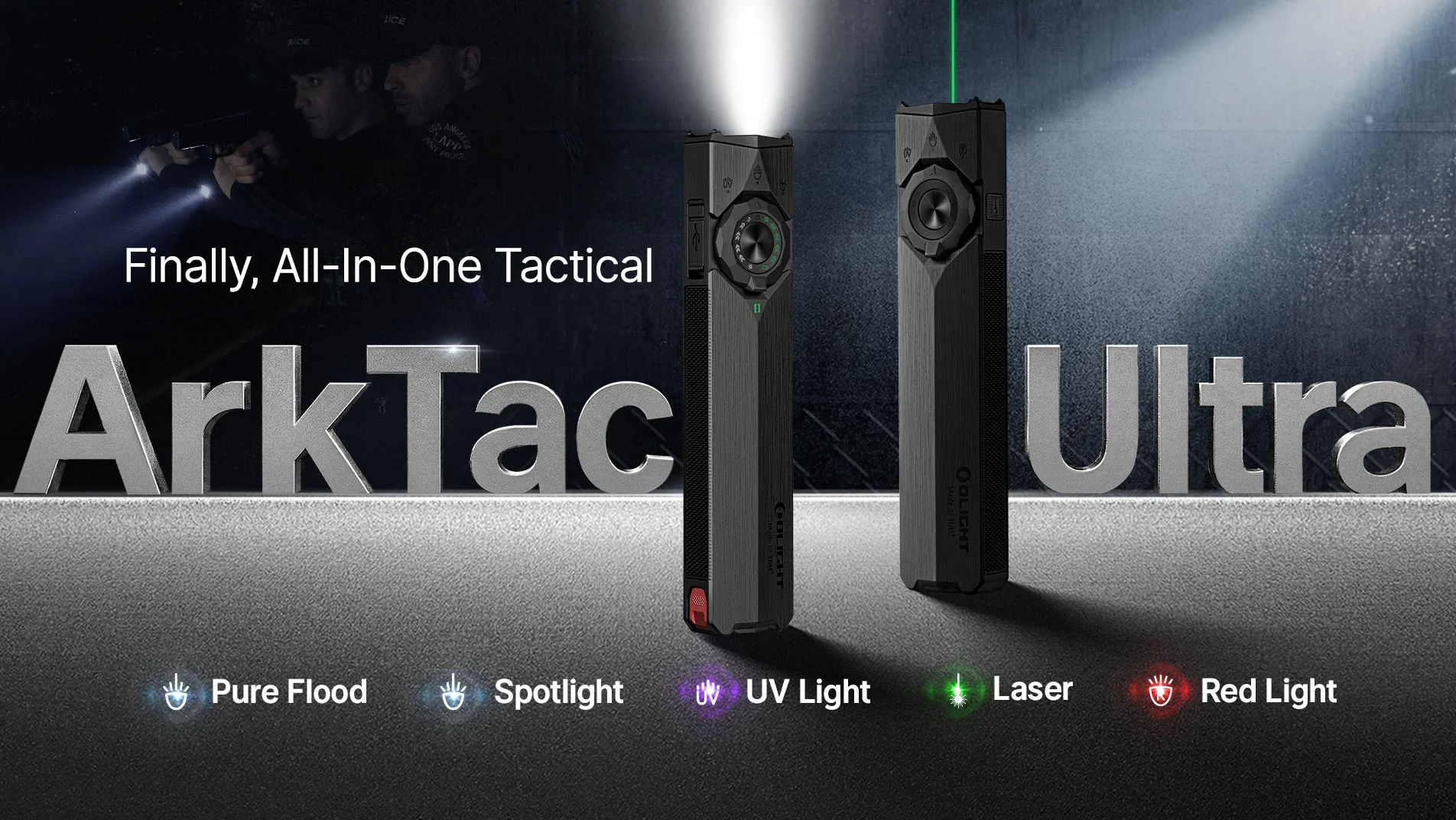 Olight ArkTac : la nouvelle lampe tactique tout-en-un pour une réactivité maximale
