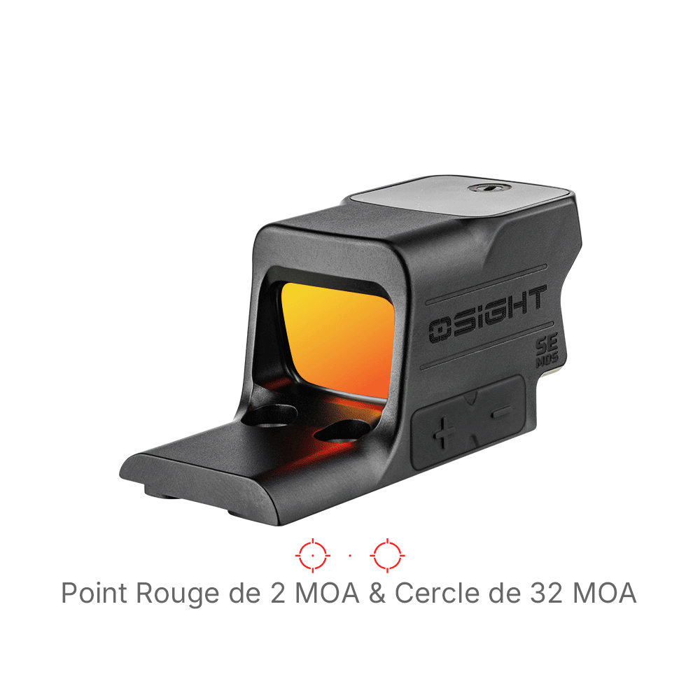 Viseur point rouge Olight Osight avec réticule de 2 MOA et cercle de 32 MOA pour pistolet