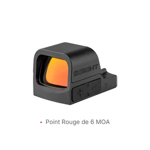 Viseur point rouge Olight Osight K noir de 6 MOA en vue de trois quarts pour tir de précision sur fond blanc
