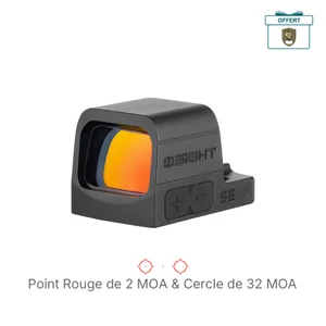 Viseur point rouge Olight Osight SE noir de 6 MOA en vue de trois quarts pour tir sportif et tactique