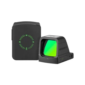 Viseur point rouge Q5Sight avec chargeur sans fil et indicateur de batterie. Optique de pistolet compacte noire.