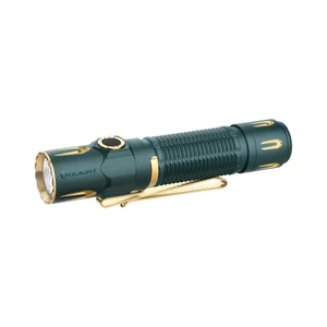 Lampe de poche Olight Warrior Mini 2 vert et or, lampe de poche tactique LED portable, étanche, pour l'extérieur