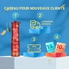 Cadeau de bienvenue pour nouveaux clients: lampe de poche Olight rouge, livraison gratuite, coupon 10%, et réductions 15€/10€