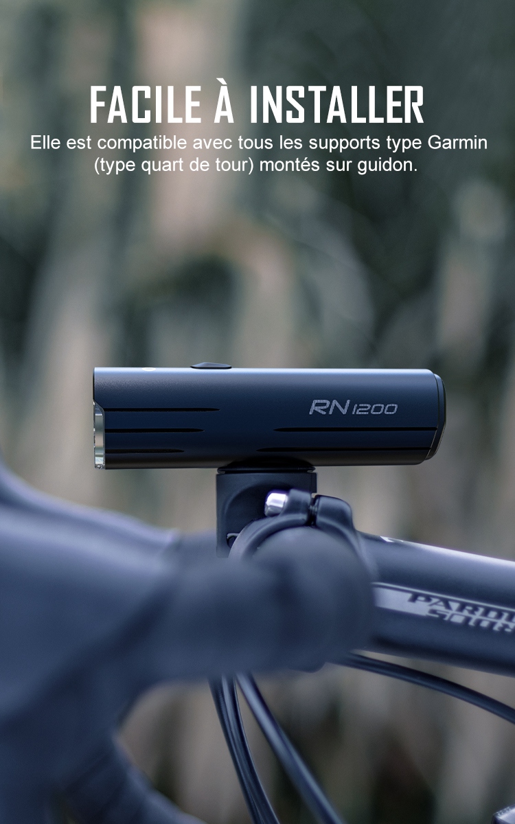 Éclairage vélo Avant Performance 1200 lumens LED